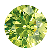 2mm - Faceted Round Genuine Apple Green Diamond