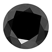 1.5mm - Faceted Round Genuine Black Diamond