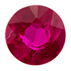 2mm - Faceted Round Genuine Ruby