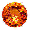 4mm - Faceted Round Genuine SA Dark Orange