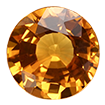 2mm - Faceted Round Genuine SA Orange