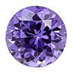 2.5mm - Faceted Round Genuine SA Purple 1
