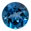 2mm - Faceted Round Passion Topaz London Blue