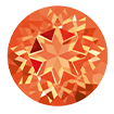 3mm - Faceted Round Passion Topaz Poppy