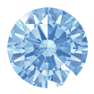 3mm - Faceted Round Zirconia Arctic Blue