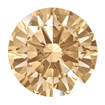 2mm - Faceted Round Zirconia Champagne