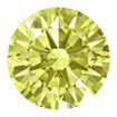 2mm - Faceted Round Zirconia Citrine
