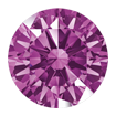 1.25mm - Faceted Round Zirconia Lilac