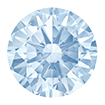 2mm - Faceted Round Zirconia Periwinkle