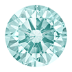 6mm - Faceted Round Zirconia Pistachio