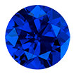 1.0mm - Faceted Round Zirconia Sapphire