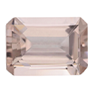 7mmx5mm - Faceted Emerald Cut Zirconia Dusty Morganite