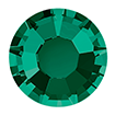 4mm - Faceted Flat Back Flat Back Emerald