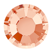 4mm - Faceted Flat Back Flat Back Rose Peach