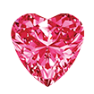 5mmx5mm - Faceted Heart Cut Zirconia Pink Tourmaline