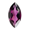 4mmx2mm - Faceted Marquise Cut Genuine Rhodolite