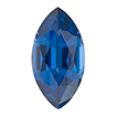 3mmx1.5mm - Faceted Marquise Cut Genuine SA Blue 2