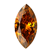 4mmx2mm - Faceted Marquise Cut Genuine SA Dark Orange