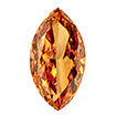 3mmx1.5mm - Faceted Marquise Cut Genuine SA Orange