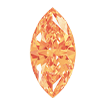 4mmx2mm - Faceted Marquise Cut Zirconia Amber Yellow