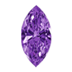 6mmx3mm - Faceted Marquise Cut Zirconia Amethyst