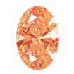 6mmx8mm - Faceted Oval Cut Zirconia Amber Yellow