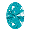 6mmx8mm - Faceted Oval Cut Zirconia Mint Green