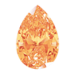 5mmx8mm - Faceted Pear Cut Zirconia Amber Yellow