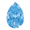 5mmx8mm - Faceted Pear Cut Zirconia Arctic Blue