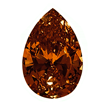 2mmx3mm - Faceted Pear Cut Zirconia Brown