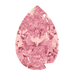 5mmx8mm - Faceted Pear Cut Ceramic Dusty Morganite