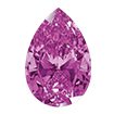 2mmx3mm - Faceted Pear Cut Zirconia Lilac