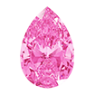 5mmx8mm - Faceted Pear Cut Zirconia Pink Tourmaline