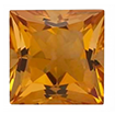 2mm - Faceted Princess Cut Genuine Citrine