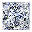 2mm - Faceted Princess Cut Genuine Diamond