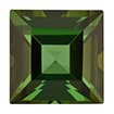 2mm - Faceted Princess Cut Genuine Green Tourmaline