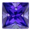 2mm - Faceted Princess Cut Genuine Tanzanite