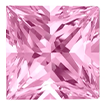 3mm - Faceted Princess Cut Passion Topaz