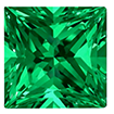2mm - Faceted Princess Cut Passion Topaz Rainforest