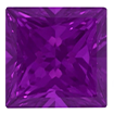 6mm - Faceted Princess Cut Passion Topaz Violac