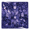 4mm - Faceted Princess Cut Zirconia Alexandrite