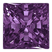 6mm - Faceted Princes Cut Zirconia Amethyst
