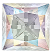 3mm - Faceted Princess Cut Zirconia Aurora Borealis