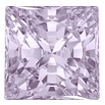 4mm - Faceted Princess Cut Zirconia Lavender