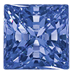 4mm - Faceted Princess Cut Zirconia