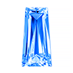 2mmx4mm - Faceted Tapered Zirconia Arctic Blue