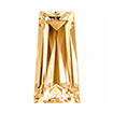 2mmx4mm - Faceted Tapered Zirconia Champagne