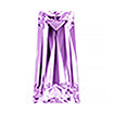 2mmx4mm - Faceted Tapered Zirconia Fancy Purple