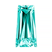 2mmx4mm - Faceted Tapered Zirconia Mint Green