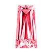 2mmx4mm - Faceted Tapered Zirconia Salmon Pink